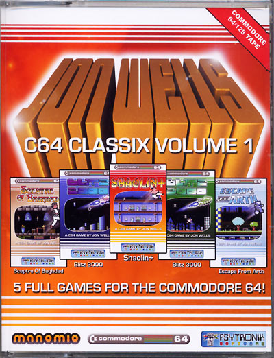 Jon Wells C64 Classix Vol.1 *NEW RELEASE* [C64 Twin-Tape]