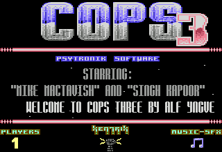 COPS III Title Screen