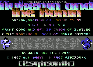 Nukenin & The Ronin Title Screen