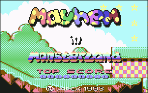 Mayhem Title Screen