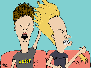 Beavis & Butthead animation done by me on the Amiga!