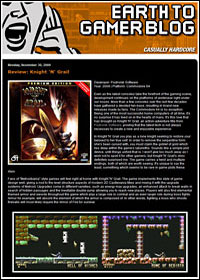 The Earth To Gamer Blog